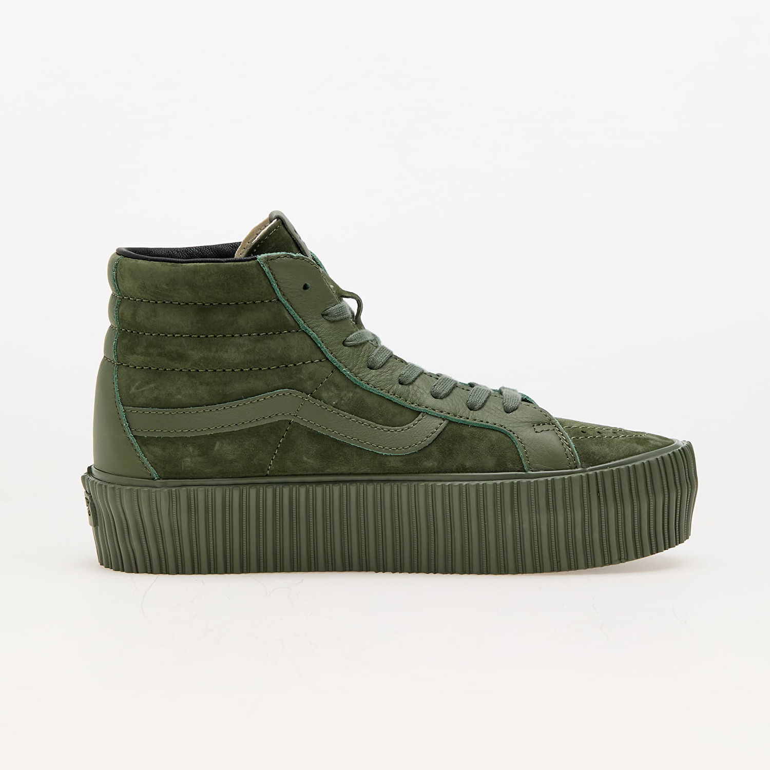 Superge in čevlji Vans Sk8-Hi Reissue 38 Platform LX Suede/Leather Army Zelena | VN000CNFARM1, 1