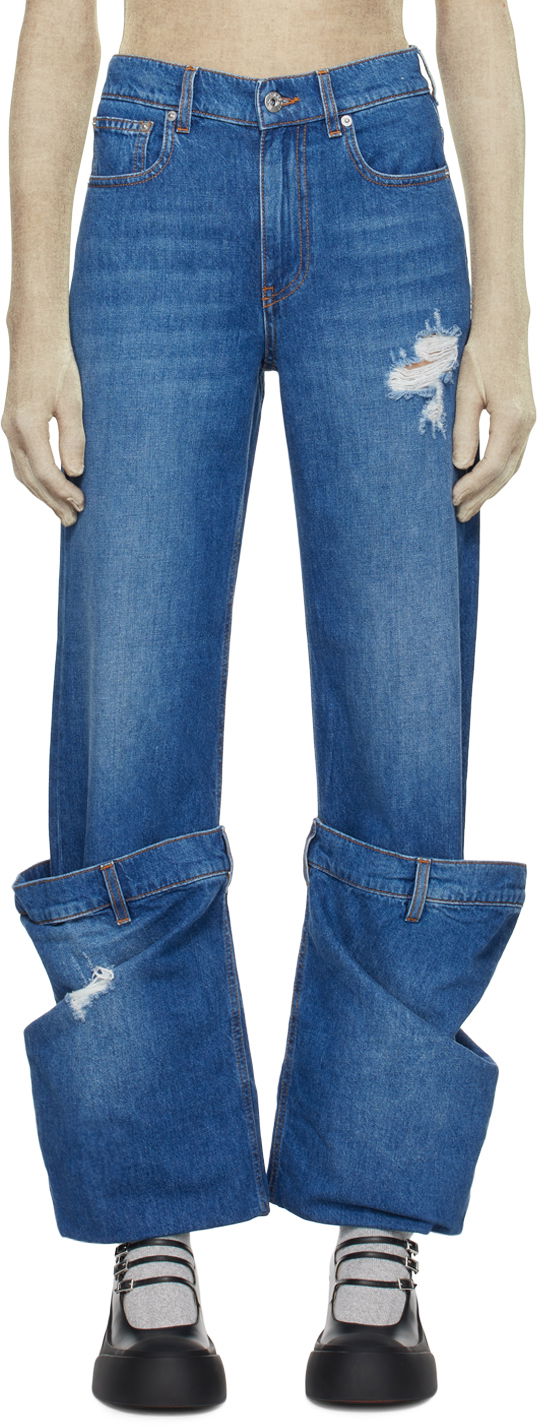 Kavbojke JW Anderson JW Anderson Bucket Jeans Modra | DT0056-PG1164, 0