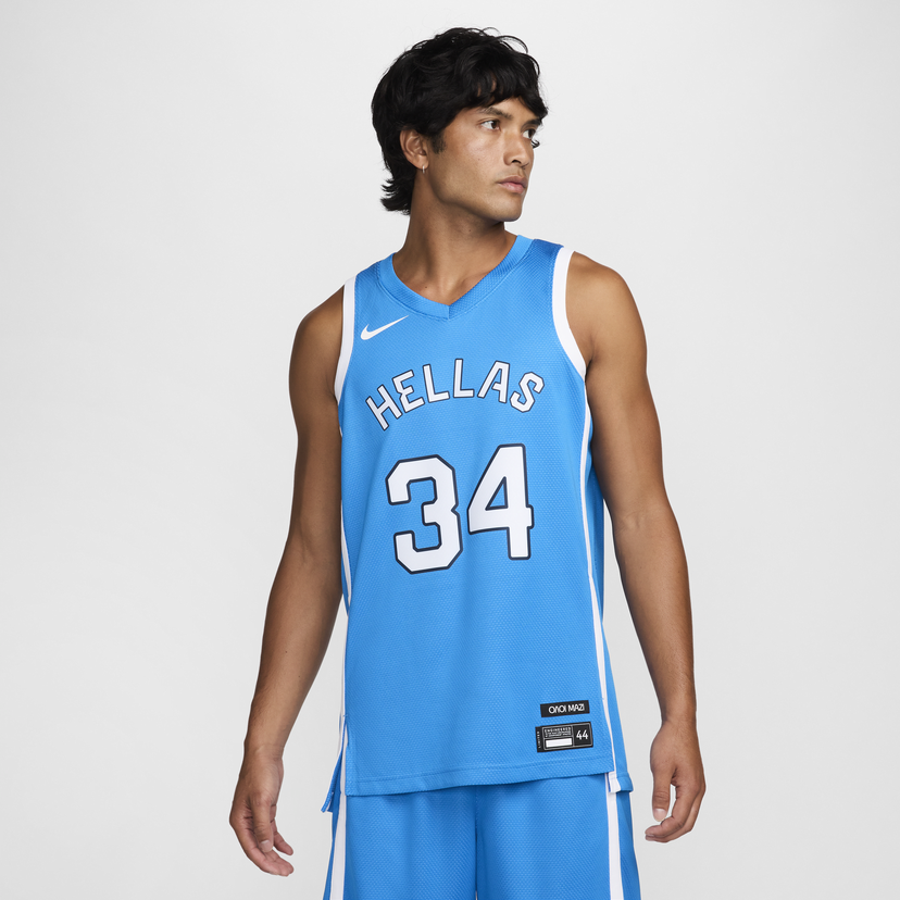 Majica brez rokavov Nike Giannis Antetokounmpo Turkizna | HF5495-435