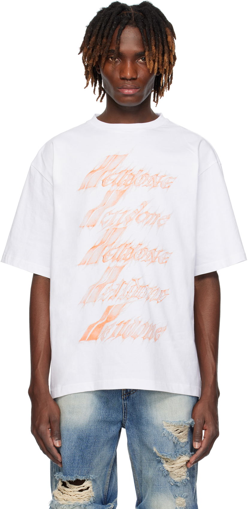 Majica We11done We11done Spark Logo T-Shirt Bela | WD-TT0-25-751-U-WH