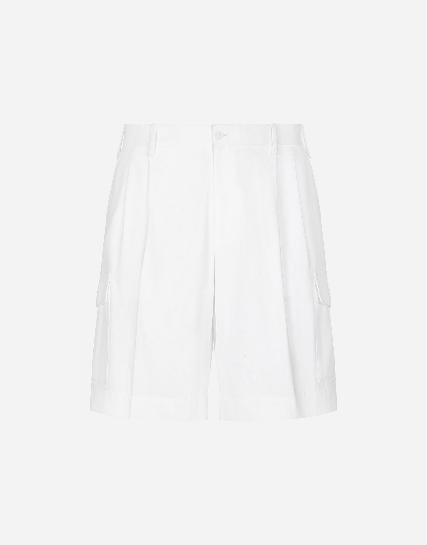 Kratke hlače Dolce & Gabbana Gabardine Shorts With Side Pockets Bela | GW3JATFU60LW0001, 0