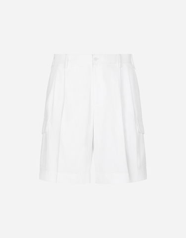 Kratke hlače Dolce & Gabbana Gabardine Shorts With Side Pockets Bela | GW3JATFU60LW0001, 0