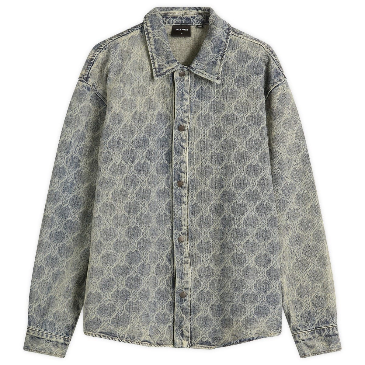 Srajce DAILY PAPER Daily Paper Shield Laser Denim Shirt, Size Large Modra | 2511154, 1