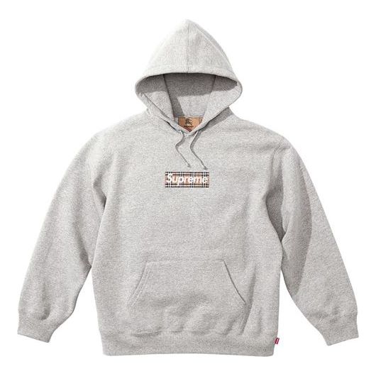 Pulover Supreme Supreme x Burberry Box Logo Hoodie Siva | SUP-SS22-126