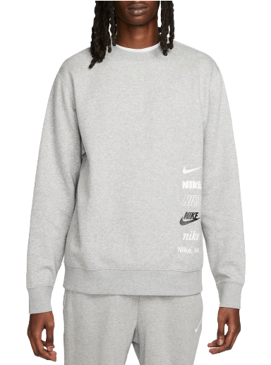 Pulover Nike Club Fleece+ Sweat Siva | dx0781-063