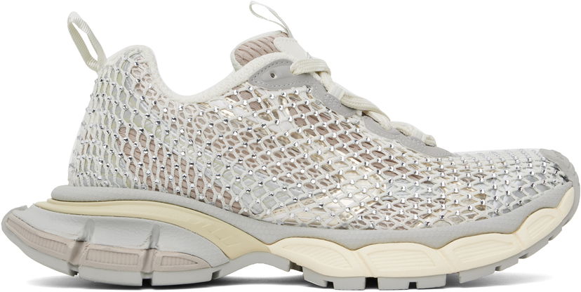 Superge in čevlji Balenciaga Balenciaga 3XL Fishnet Bela | 788818 W3XFN