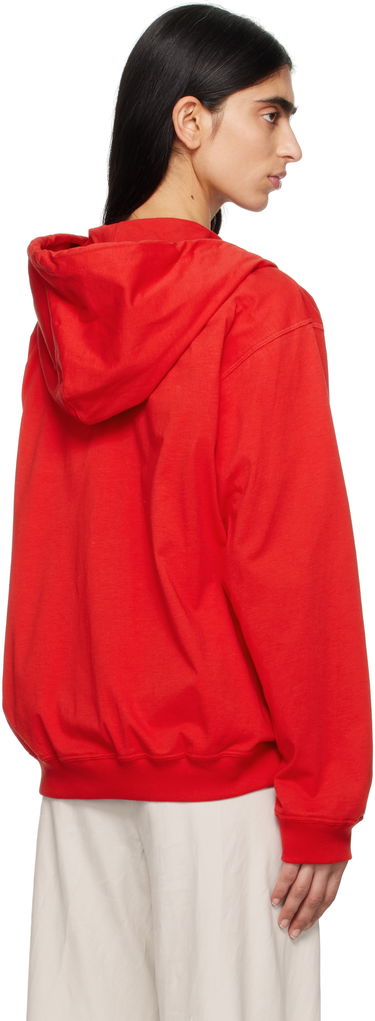 Pulover The Row The Row Rosy Zip-Up Hoodie Rdeča | 8877-K643, 2
