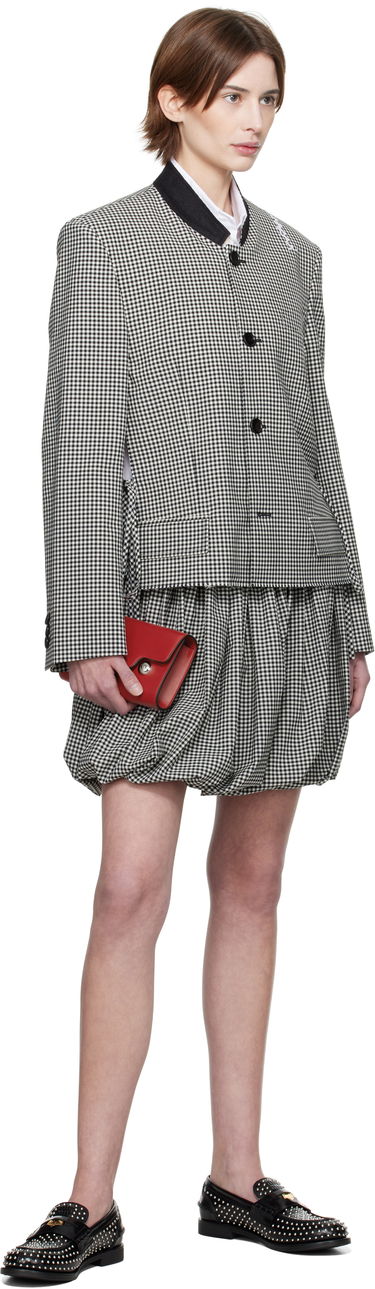 Krila Marni Marni Gingham Cropped Jacket Večbarvna | GIMA0283QS UTP787, 3