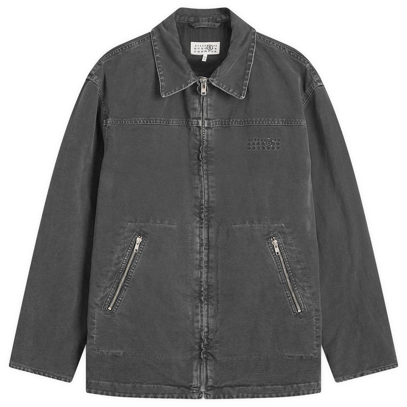 Jakna Maison Margiela Heavy Weight Washed Chore Jacket, Size Small Siva | SH0AM0041-M35249-900