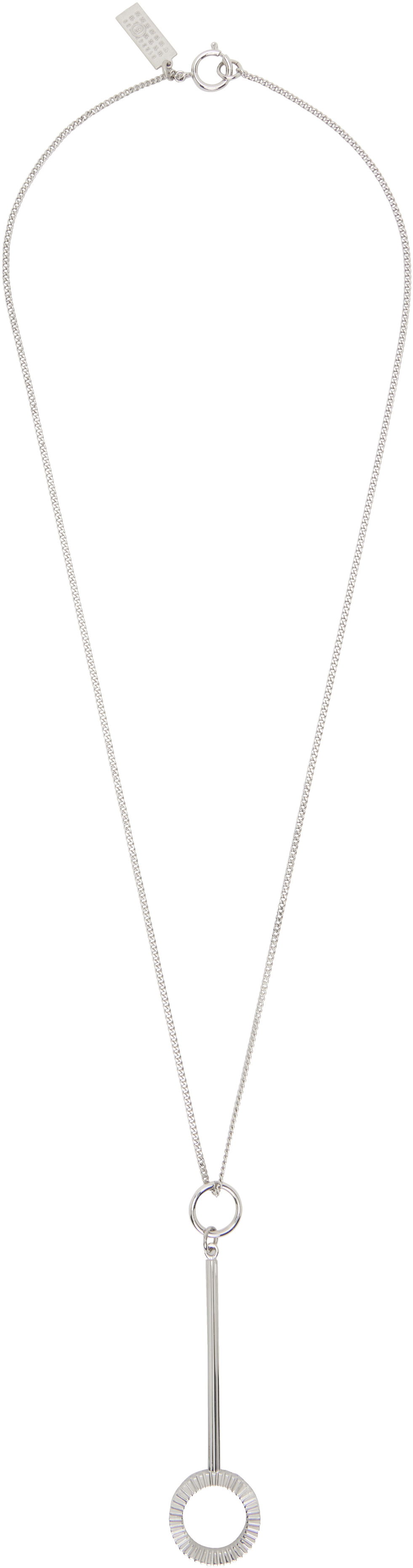 Ogrlica Maison Margiela MM6 Maison Margiela Curb Chain Pendant Necklace Kovinski | SM7UU0076 P7352, 0