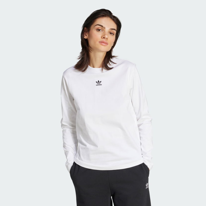 Majica adidas Performance Essentials Long Sleeve T-Shirt Bela | JW7454