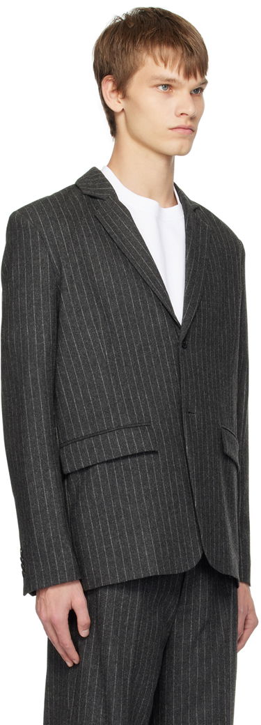 Jakna Samsoe Samsoe Samsøe Samsøe Cho Pinstripe Blazer Siva | M23400040, 1