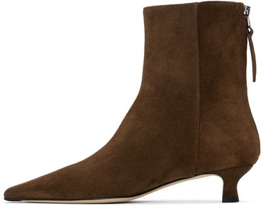Oblačila Aeyde Aeyde Zoe Suede Ankle Boots Rjava | A11-AB-ZAZSS35KT-223-990-022, 2