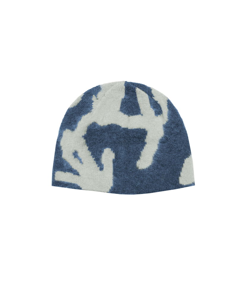 Beanie GRAMICCI Gramicci Runningman Mohair Burly Beanie Modra | G5FA-151-MNI