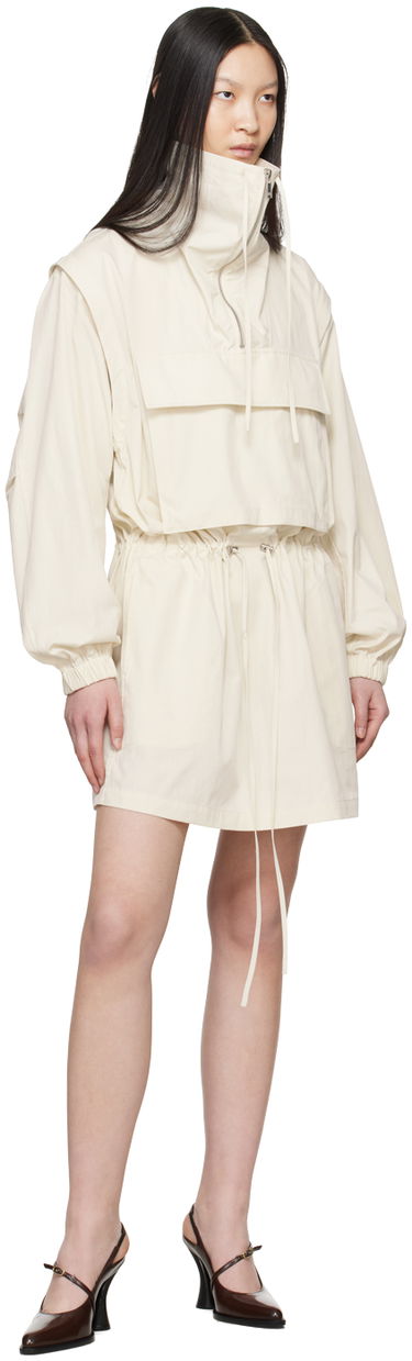 Obleke Helmut Lang Helmut Lang Gusset Minidress Bež | O04HW601, 3