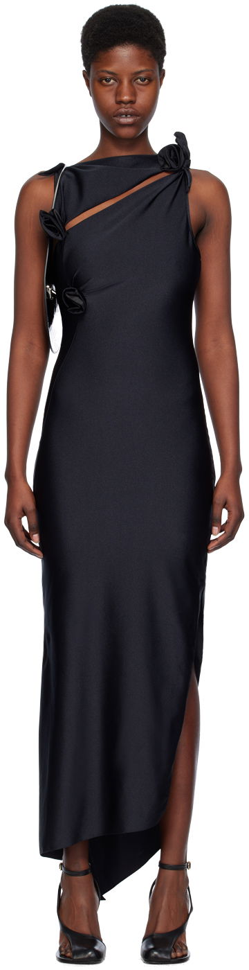 Obleke Coperni Coperni Asymmetric Flower Maxi Dress Modra | COPR44545C, 0
