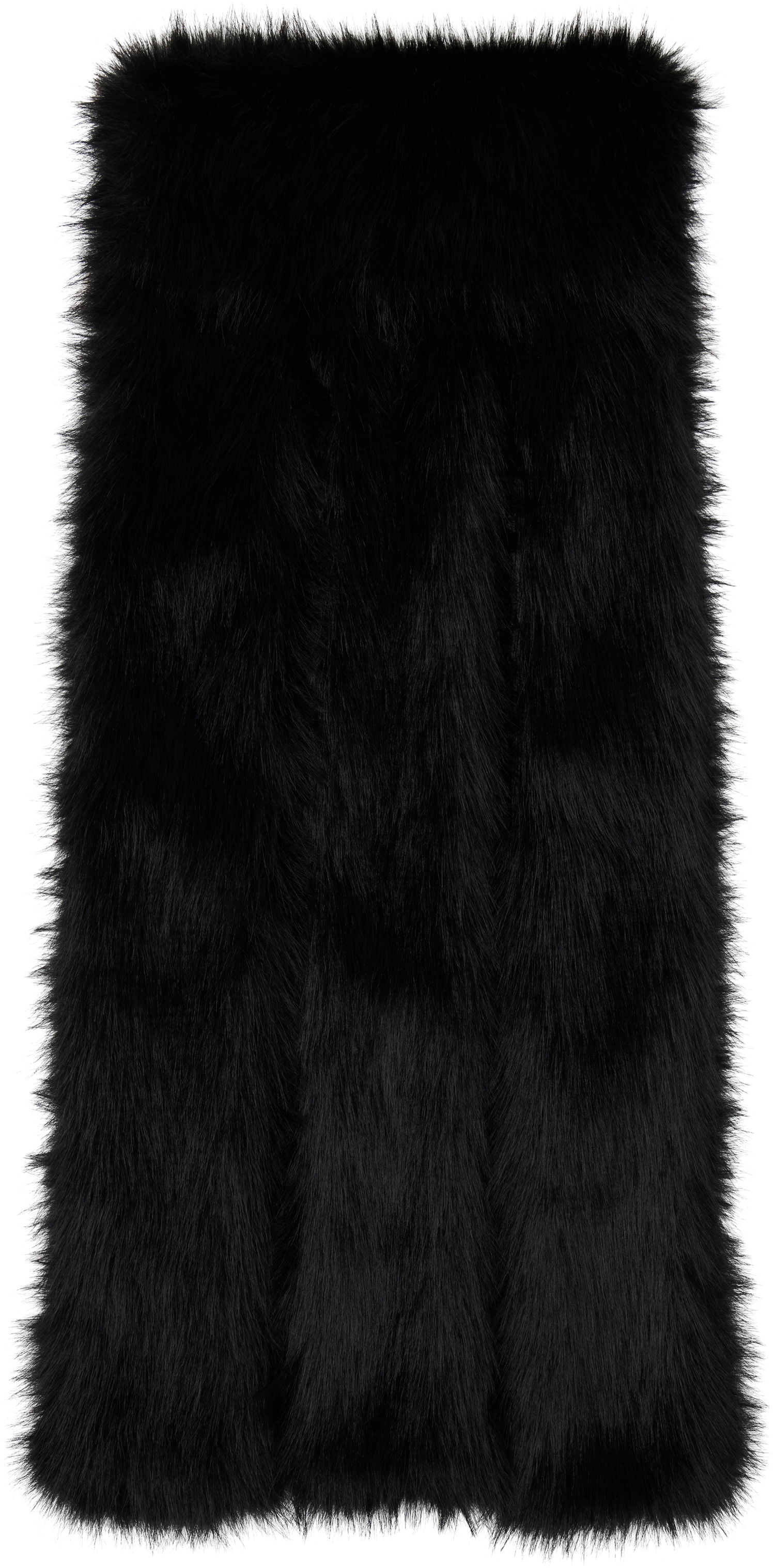 Šala Simone Rocha Simone Rocha Triple Slit Faux Fur Scarf Črna | 1038 1090, 1