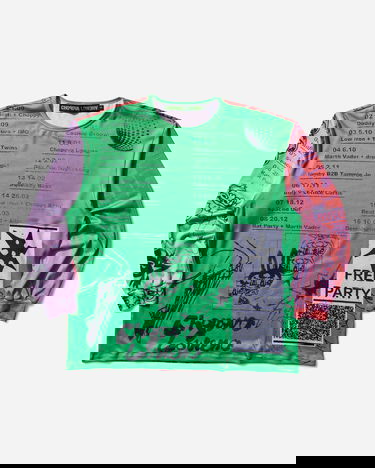 Dres Chopova Lowena Poster Print Oversized Jersey Top Oranžna | 2404 MLT, 1