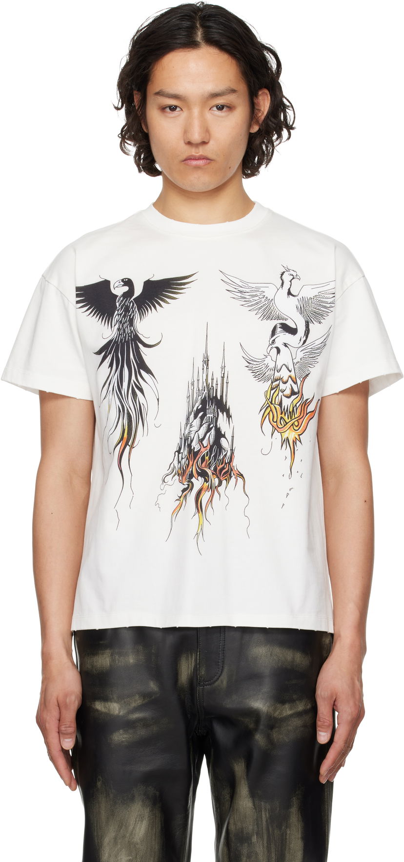 Majica Who Decides War Who Decides War Nefarious Graphic Short Sleeve T-Shirt Bela | 1110380001SS25
