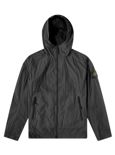 Vetrovka Stone Island Crinkle Reps Hooded Jacket Črna | 781540522-V0029