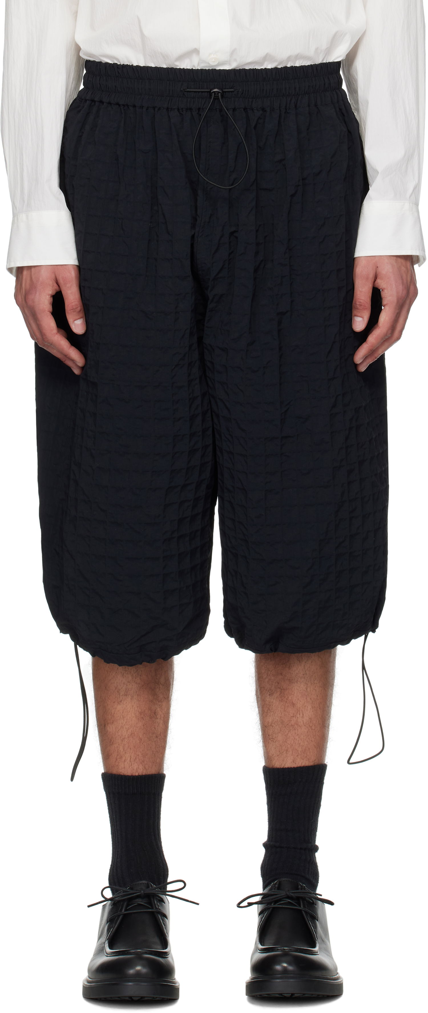 Kratke hlače sage NATION SAGE NATION Factor Textured Drawstring Shorts Črna | S108 FACTOR SHORTS, 0