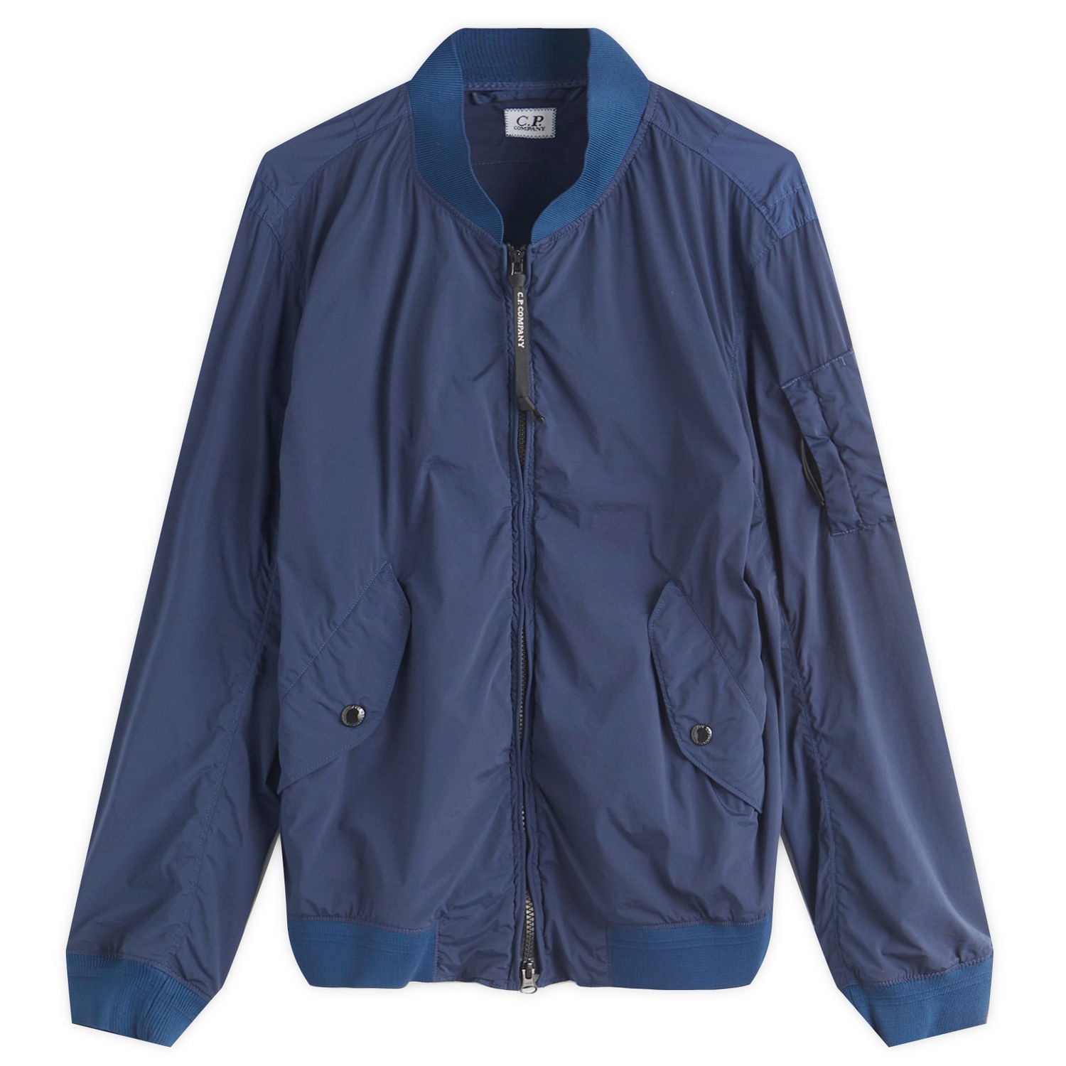 Bomber jakna C.P. Company C.P. Company Arm Lens Bomber Jacket, Size Large Modra | 18CMOW182A-005864G-BLU, 1