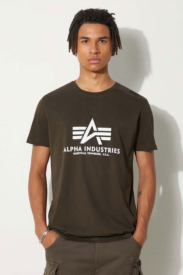 Majica Alpha Industries Basic T-Shirt With Print Rjava | 100501.413, 0