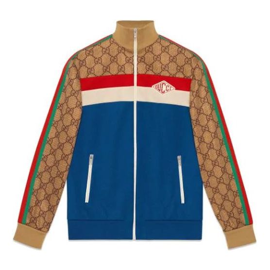 Bomber jakna Gucci Gucci Knitted Jacket Modra | 526524-X9V99-4925