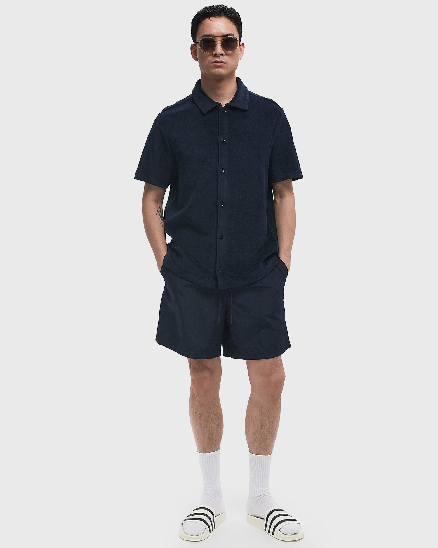 Kratke hlače A.P.C. A.P.C. Bobby Casual Shorts Mornarica | PSAJA-H10182-IAK, 1