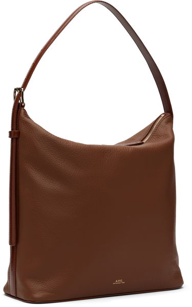 Torba za čez ramo A.P.C. Leather Shoulder Bag Črna | PXCBL-F61902, 4