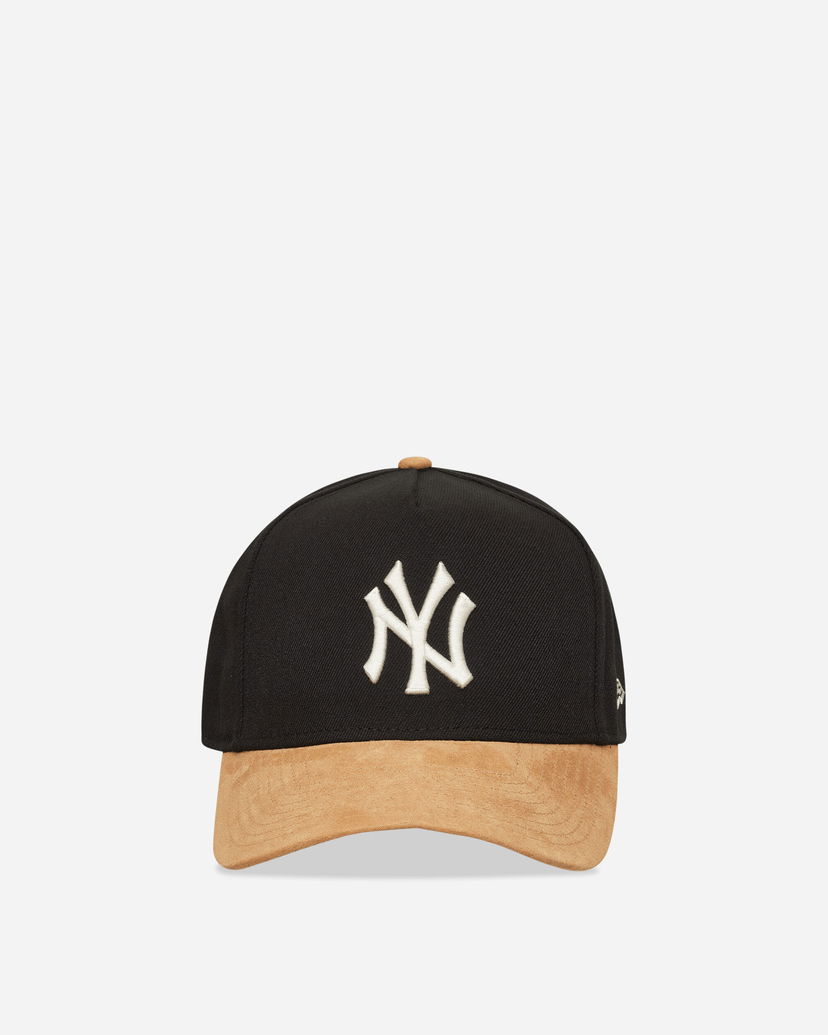 Kapa New Era New York Yankees MLB Suede Visor 9FORTY E-Frame Cap Črna | 60759008 MULTINY