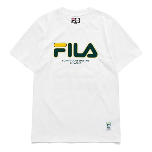 Majica FILA Fusion Graphic Print Round Neck T-Shirt Bela | T11M122102F-WT
