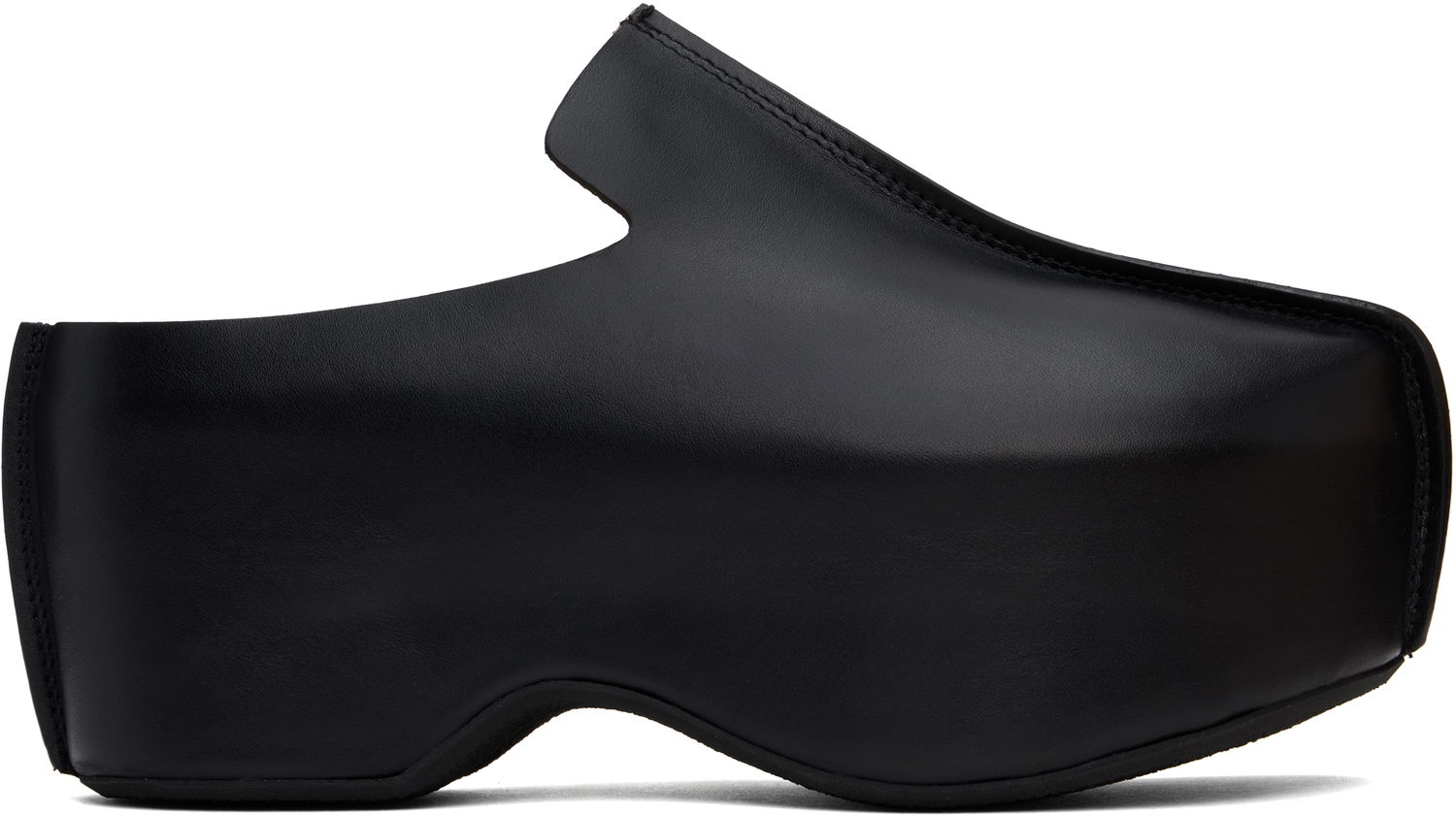 Nega čevljev JW Anderson JW Anderson Leather Platform Slip-on Loafers Črna | ANM42500A, 0
