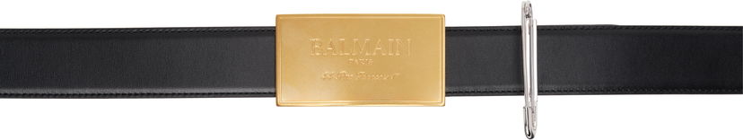 Pasovi Balmain Balmain Safety Pin Belt Črna | EM1WJ070LSLX