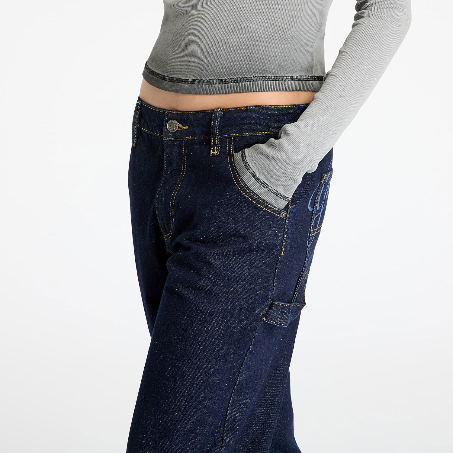 Kavbojke GUESS Zip Carpenter Jeans Modra | W5RG10D4XY0, 1