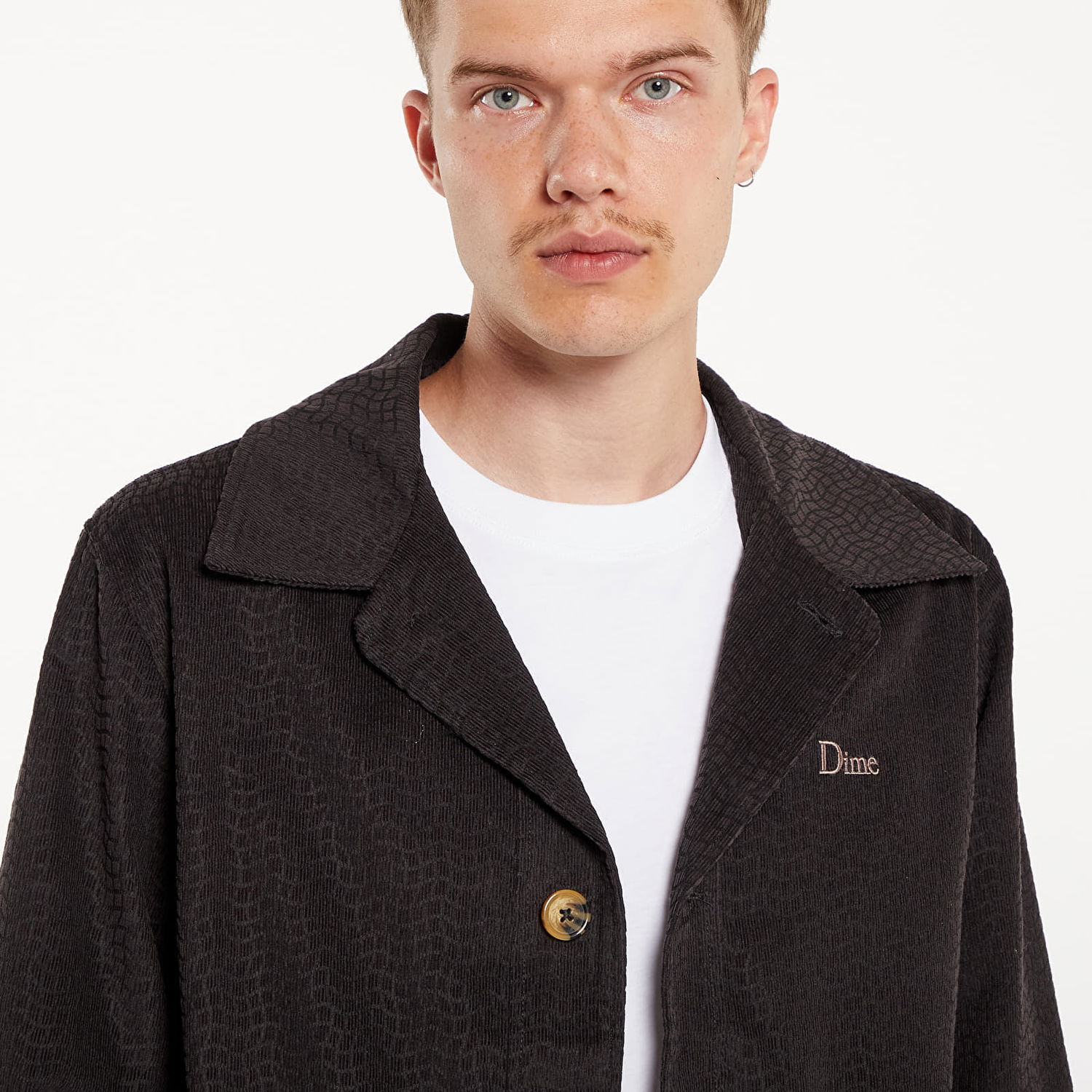 Jakna Dime Printed Cord Jacket UNISEX Black Črna | DIMESU242BLK, 1