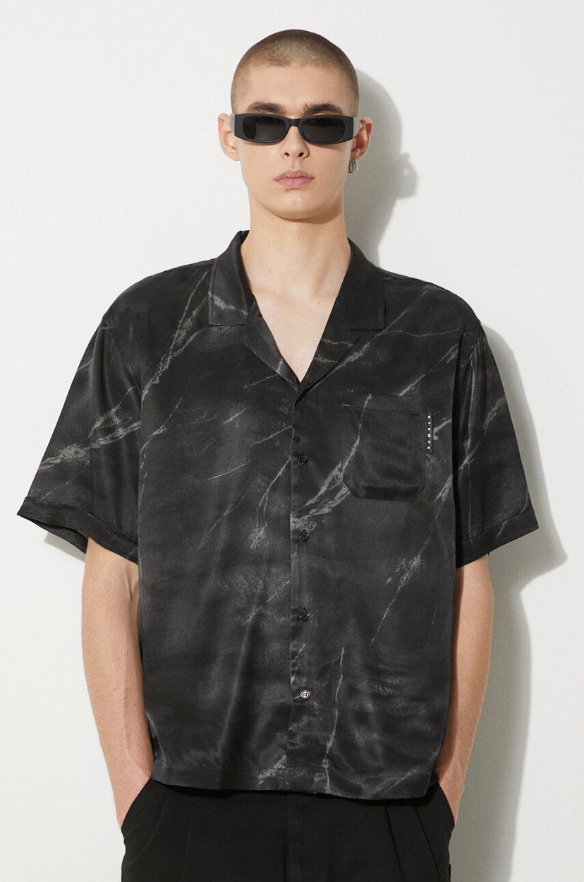 Srajce Stampd STAMPD Regular Fit Shirt with Classic Collar Črna | SLA.M3313BD.BMB