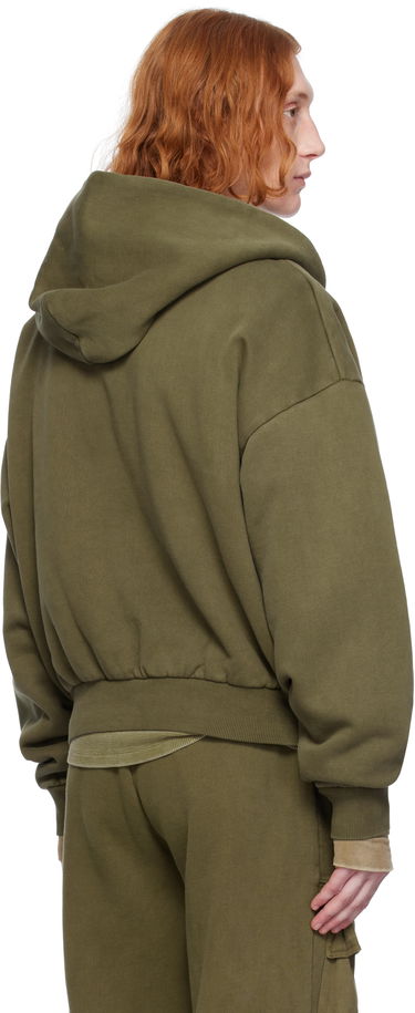 Pulover Entire Studios Entire Studios Thermal Zip-Up Hoodie Zelena | ES2488MI, 2