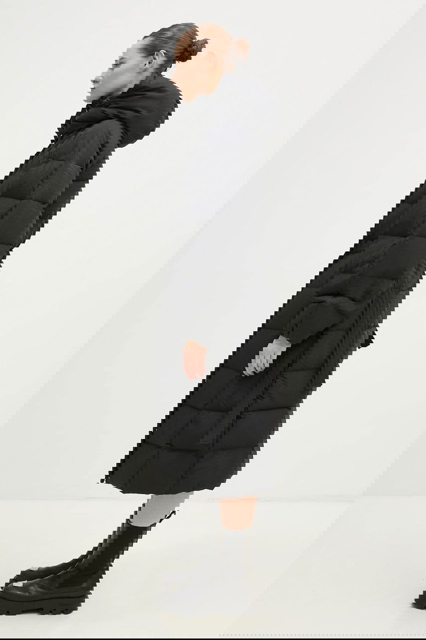 Puhovka GANNI Tech Down Coat Črna | F9688, 1