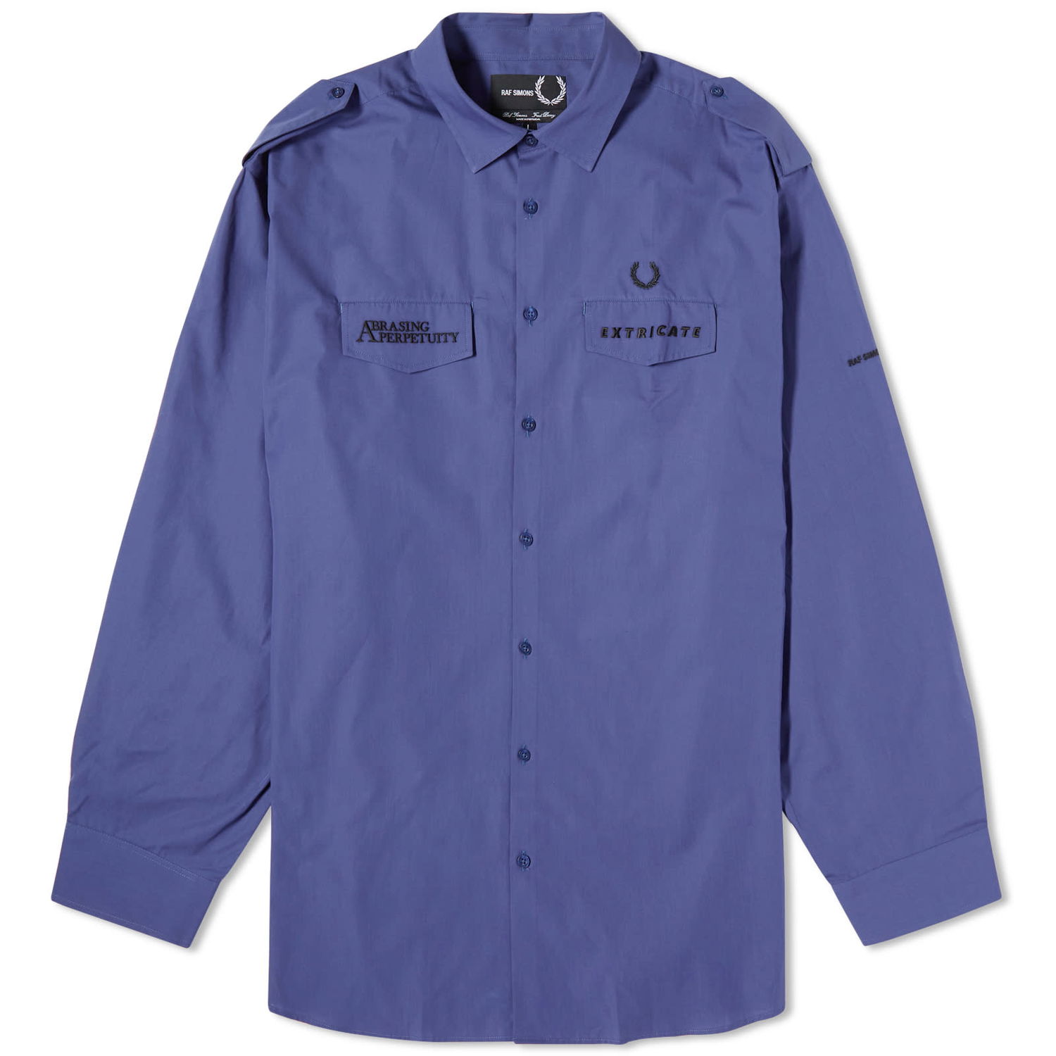 Srajce Fred Perry Raf Simons x Oversized Uniform Shirt Mornarica | SM6514-139, 0