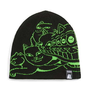 Beanie Puma PUMA x RIPNDIP Knitted Beanie with Graphic Print Črna | 026596_01, 0