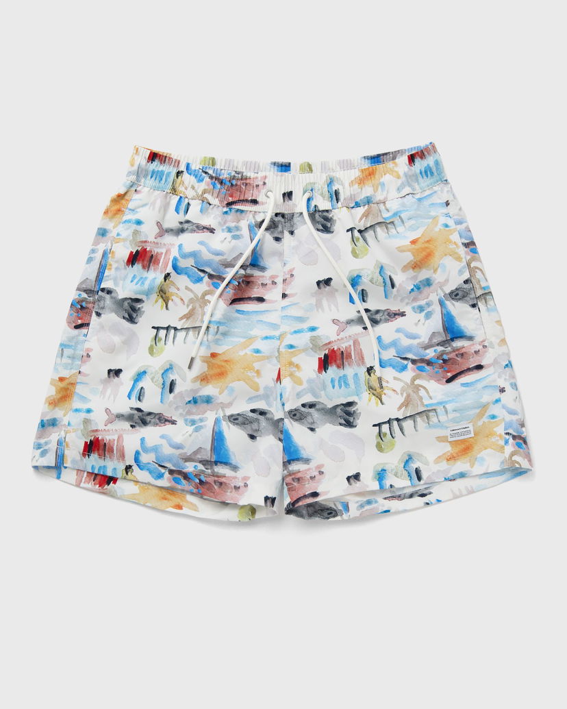 Kopalke Edmmond Studios Watercolor Print Beach Shorts Večbarvna | 125-70-06010