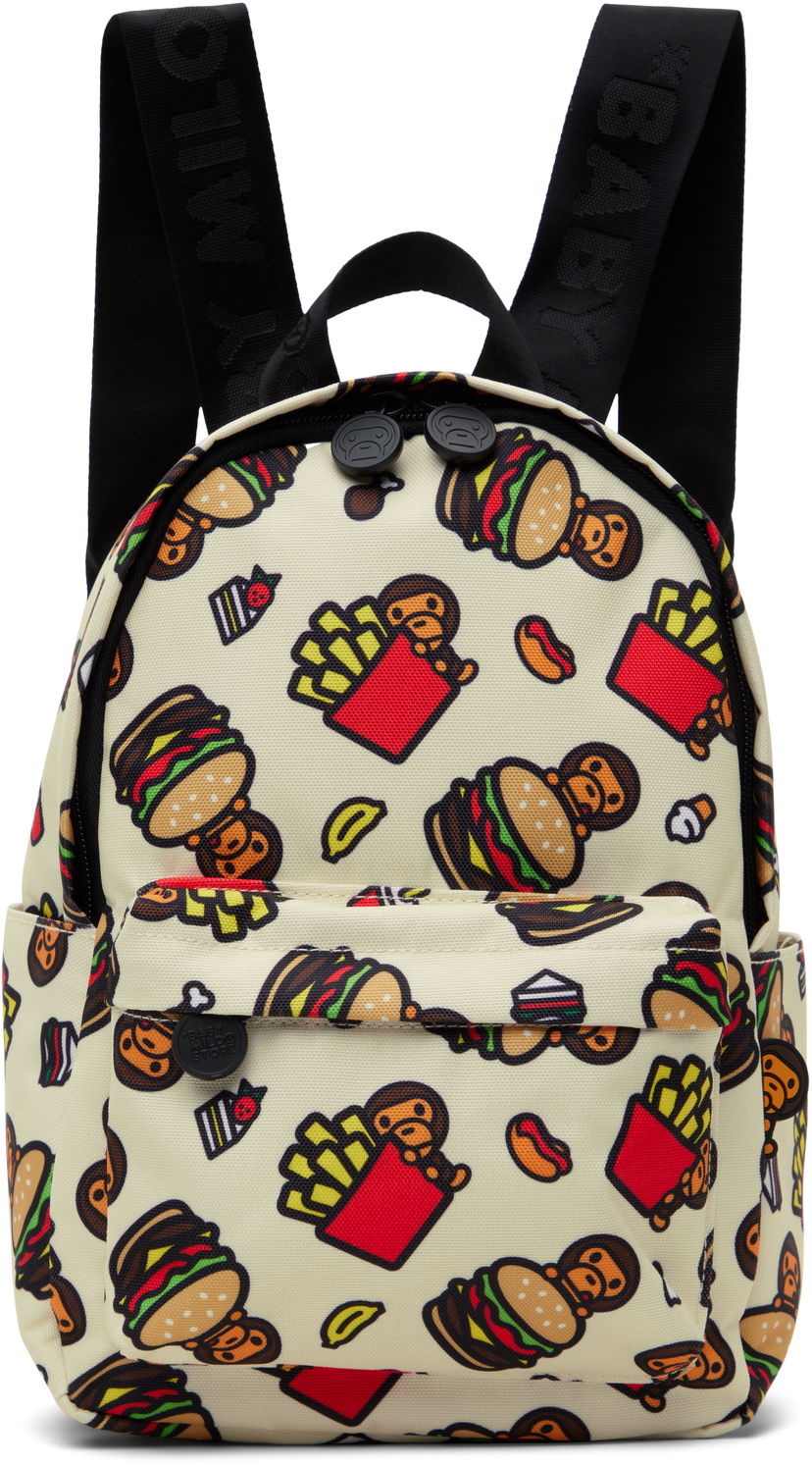 Nahrbtnik BAPE BAPE Fast Food Mini Backpack Bež | 0MXBGW4279XXO