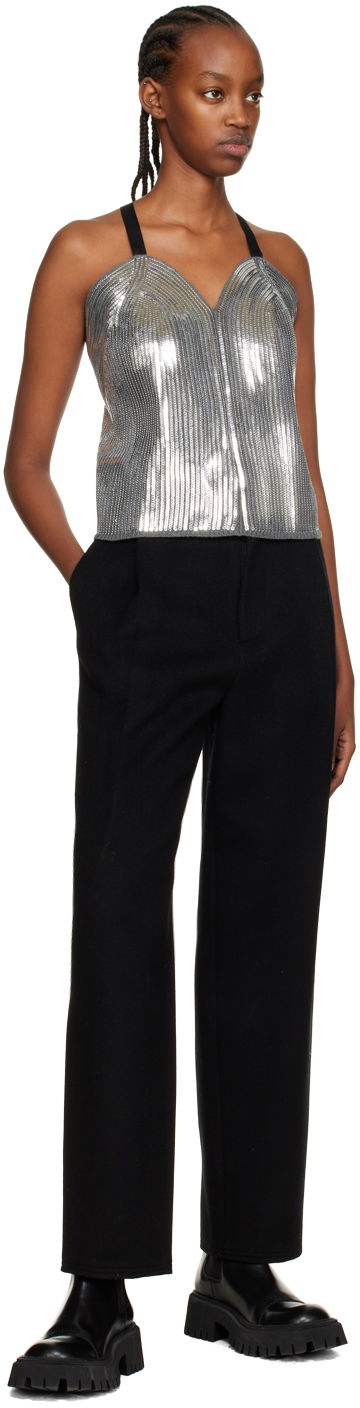 Hlače We11done Wide Fit Trousers Črna | WD-PT3-22-231-W-BK, 3