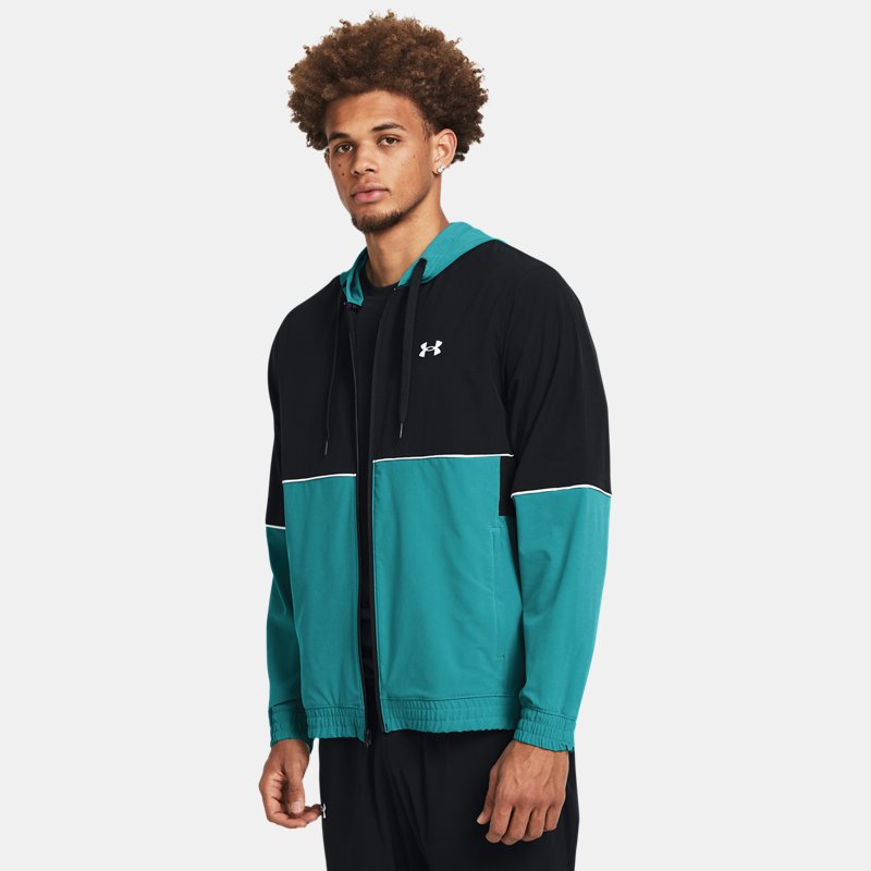Majica Under Armour Zone Gewebte Jacke für Herren Circuit Teal / Schwarz / Weiß S Turkizna | 1383400-464