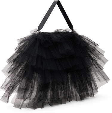 Torbica Simone Rocha Simone Rocha Oversized Frilly Tutu Bag Črna | BAG182-M 0035, 1