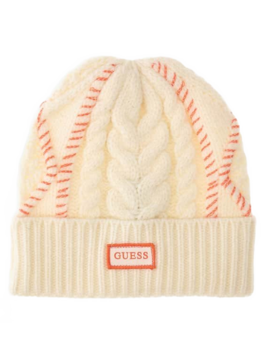 Beanie GUESS Knitted Beanie Bež | AW9972WOL01