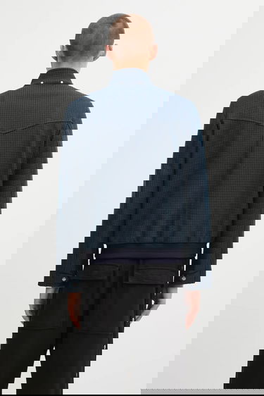 Bomber jakna Paul Smith Paul Smith Houndstooth Bomber Jacket Modra | M1R.603Z.T02808, 2