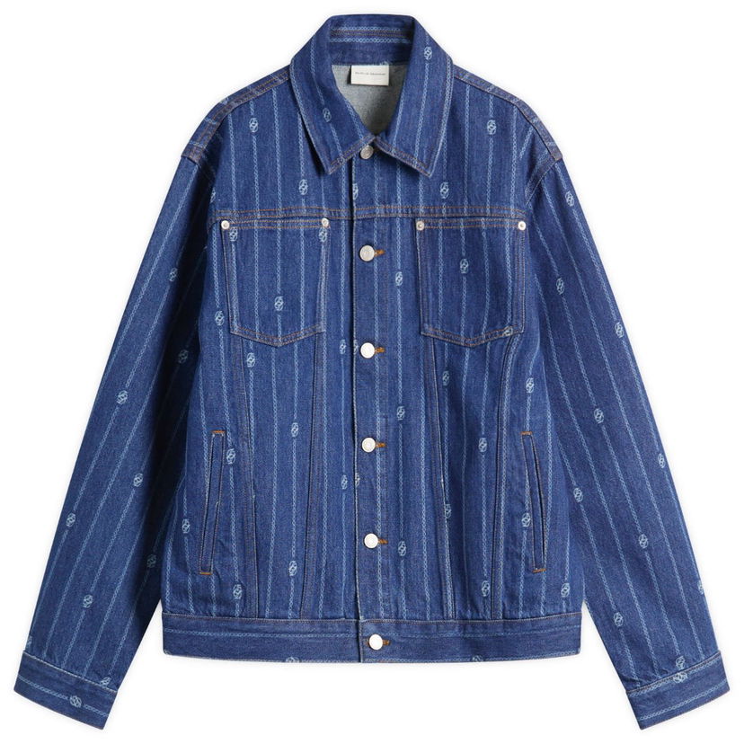 Jakna Drôle de Monsieur Monogram Denim Jacket Modra | I-JT182-CO238-SW