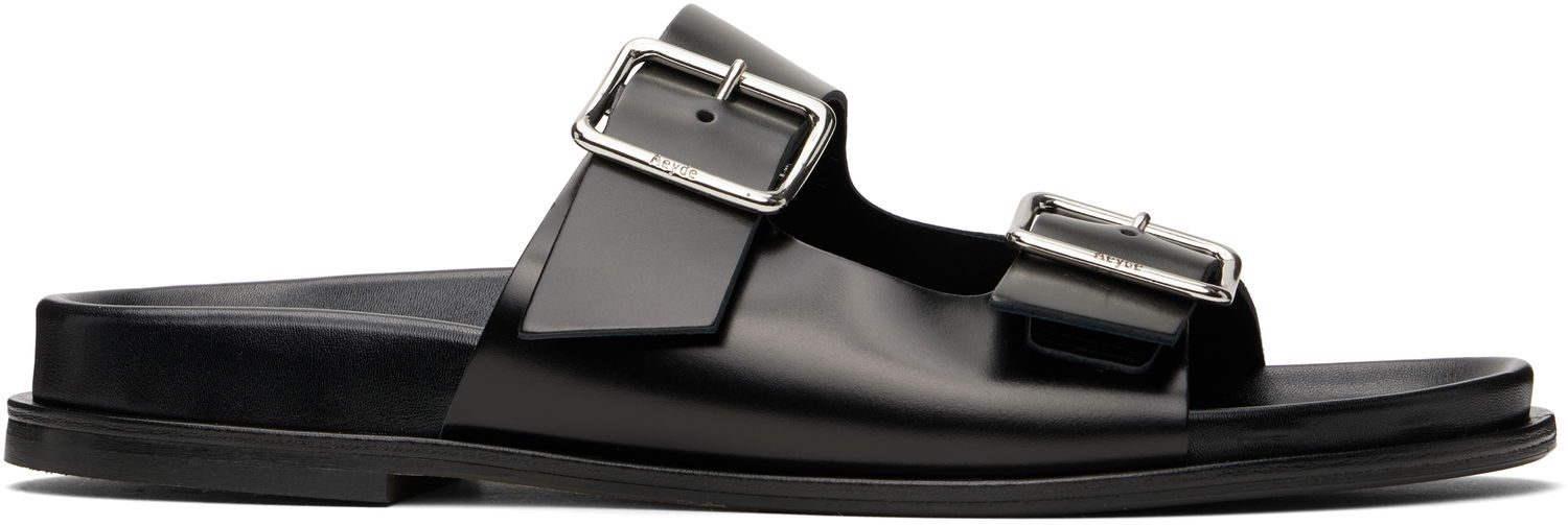 Modni dodatki Aeyde Aeyde Meena Leather Sandals Črna | A11-FS-FOXR08FL174-SS25-800-001, 0